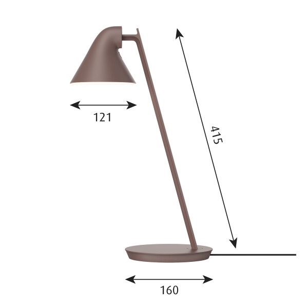 NJP Mini Table size Rose Brown kuva