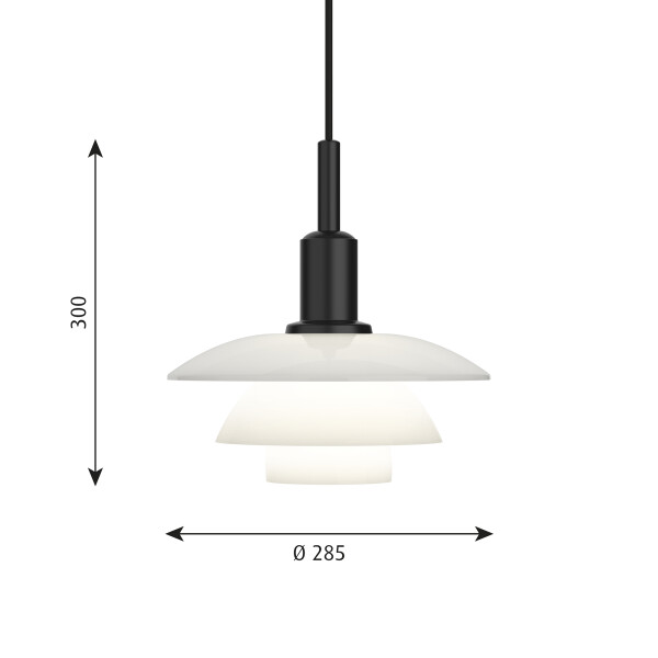 PH 3/3 opal glass size kuva