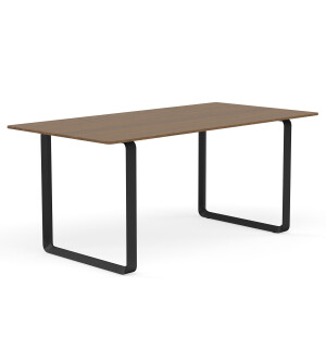 Bordsben: Svart, Bordsskiva: Massiv rökt ek image