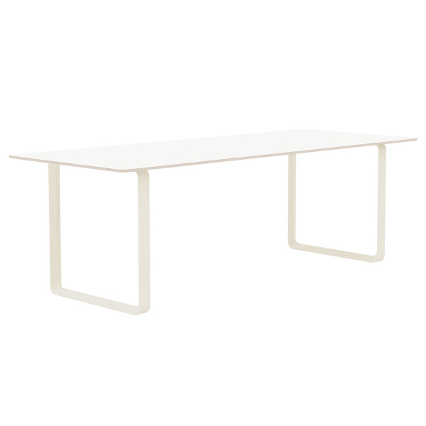 muuto 70 70 table 225x90 cm white laminate sand kuva