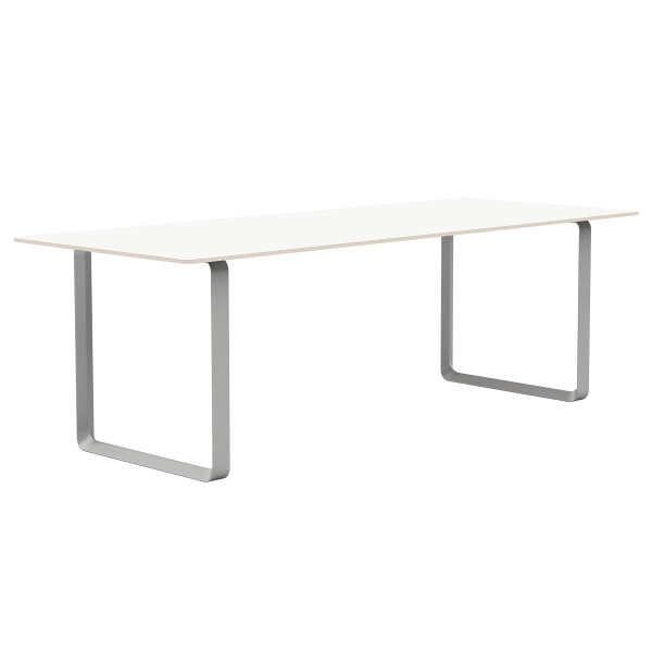 muuto 70 70 table 225x90cm white laminate grey image