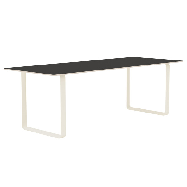 muuto 70 70 table 225x90 cm black linoleum sand kuva