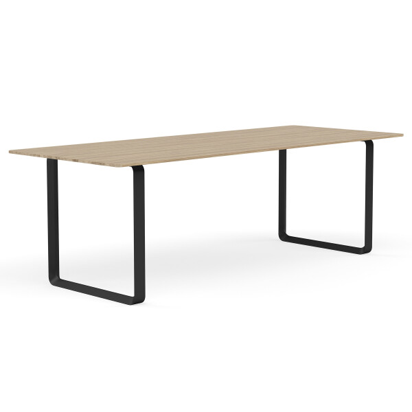 muuto 70 70 table 225x90 cm solid oak black kuva