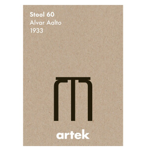 Artek Stool 60, Greige juliste kuva