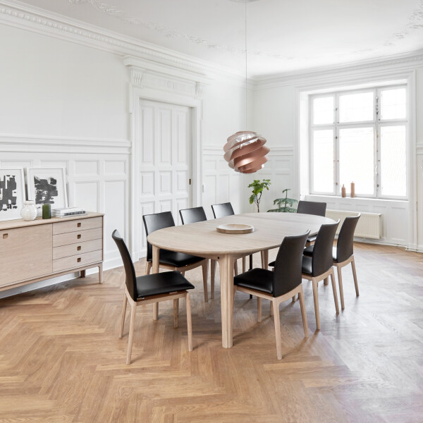 Skovby 112 lacquer oak 2 leaves kuva