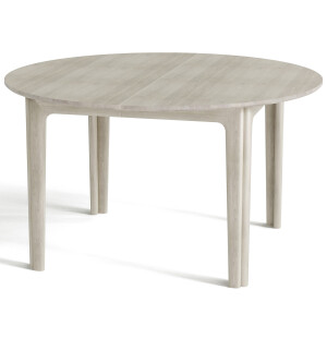Skovby 112 ruokapöytä Ø130-230/330 cm, valkoöljytty tammi kuva