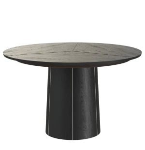 Skovby 33 ruokapöytä Ø123/149 cm, musta tammi kuva