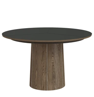 Skovby 33 matbord Ø123/149 cm, valnöt/svart image