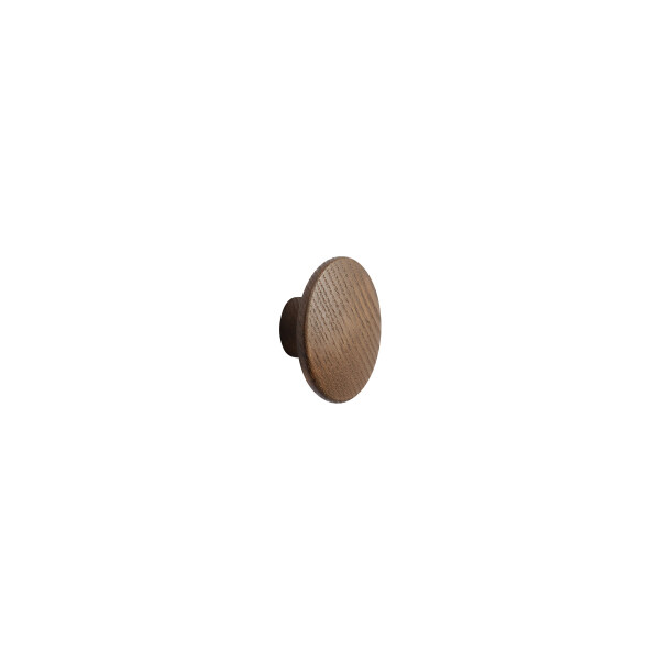 Muuto The dots wood xsmall o6 5 stained dark brown angle kuva