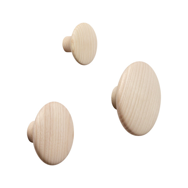 Muuto The Dots coat hanger set of 3 ash image