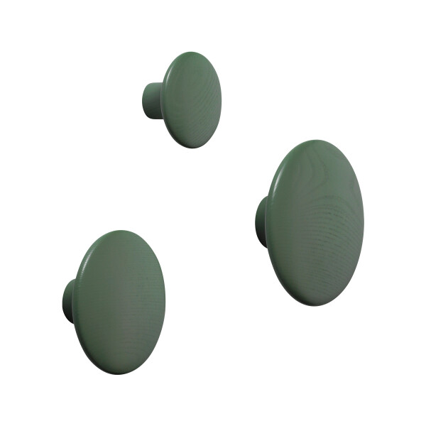 Muuto The Dots coat hanger set of 3 dusty green kuva