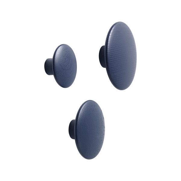 Muuto The Dots coat hanger set of 3 midnight blue image