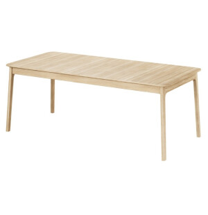 Casø furniture CASØ 191 matbord 200/290x95 cm vit-ek image