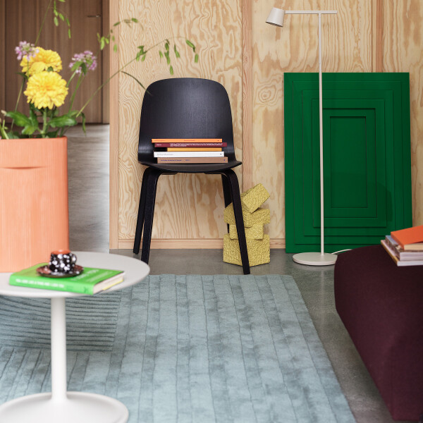 Muuto Relevo rug sage green lifestyle image