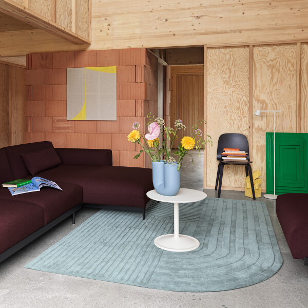 Muuto Relevo rug sage green room image