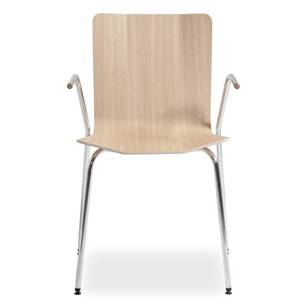 Skovby 802 white oiled chrome front kuva