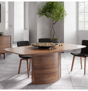 Skovby 117 ruokapöytä 192/252 cm, pähkinä kuva