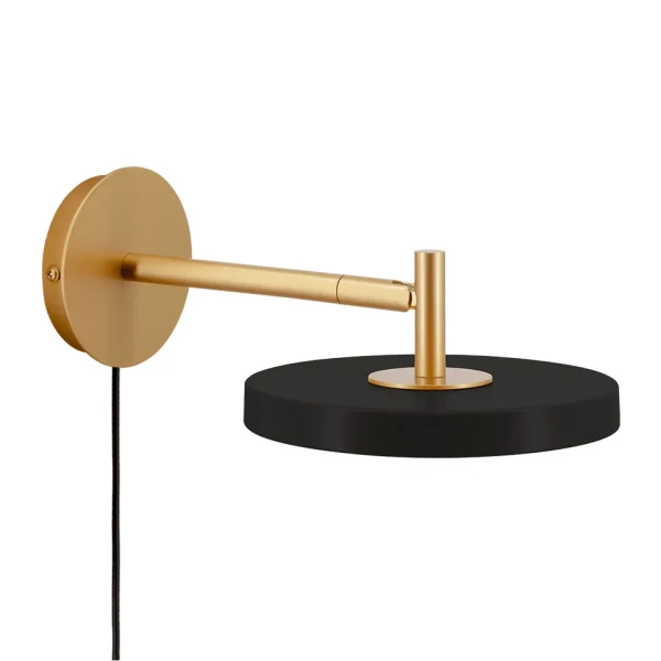 UMAGE packshot 2274 Asteria wall lamp short black kuva