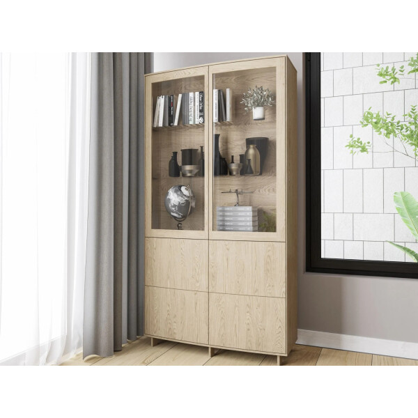 Skovby SM410 vitriini valkooljytty tammi image