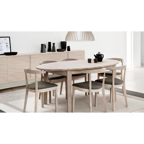 Skovby SM78 ruokapoyta 190 390x109cm valkooljytty tammi 5 kuva