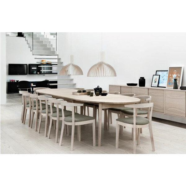 Skovby SM78 ruokapoyta 190 390x109cm valkooljytty tammi 6 kuva