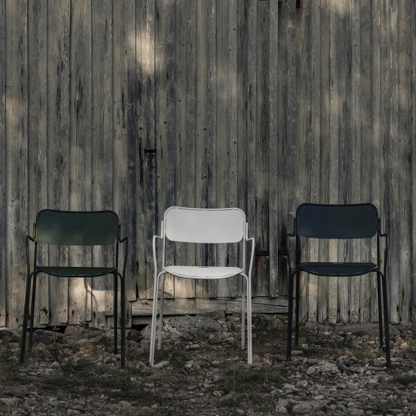 Grythyttan Libelle stol gron gra grafit kuva