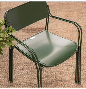 Grythyttan Stålmöbler LIBELLE tuoli, vihreä kuva