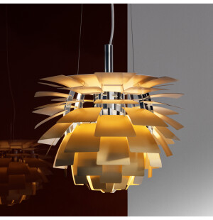 Louis Poulsen PH ARTICHOKE Ø480 riippuvalaisin, messinki kuva
