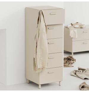 String RELIEF korkea laatikosto, beige kuva