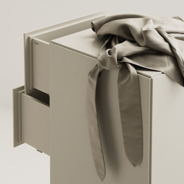 String Relief Drawer Beige Angle image