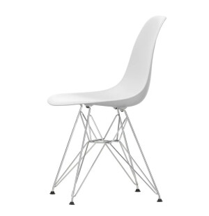 Vitra EAMES DSR RE tuoli, cotton white/kromi kuva
