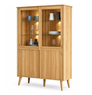 Casø furniture CASØ 120 vitrin med belysning ek image
