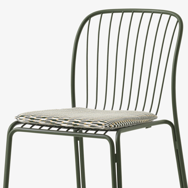 SC94 Bronze Green Thorvald Chair Seat Pad Marquetry Bora image