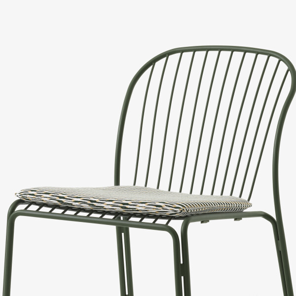 Tradition SC100 Bronze Green Thorvald Chair Seat Pad Marquetry Bora kuva