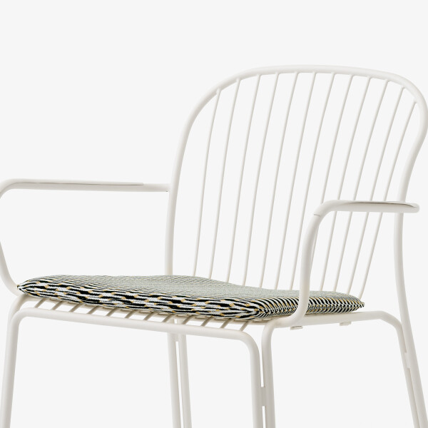 Tradition SC101 Ivory Thorvald Chair Seat Pad Marquetry Bora kuva