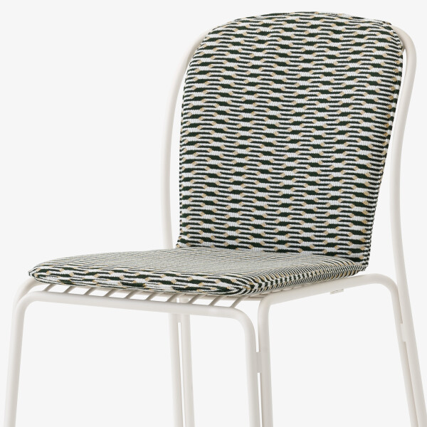 SC94 Ivory Thorvald Chair Seat Cushion Marquetry Bora kuva