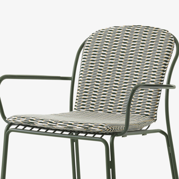 Tradition SC101 Bronze Green Thorvald Chair Cushion Marquetry Bora kuva