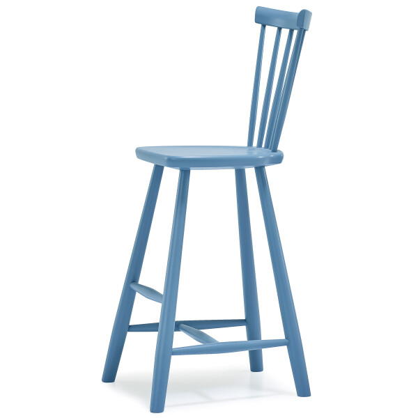 Stolab Lilla Aland children chair H52 birch twilight blue image