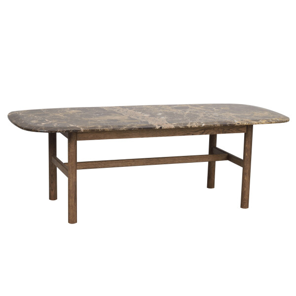120591 b Hammond coffee table 135 brown marble brown oak image