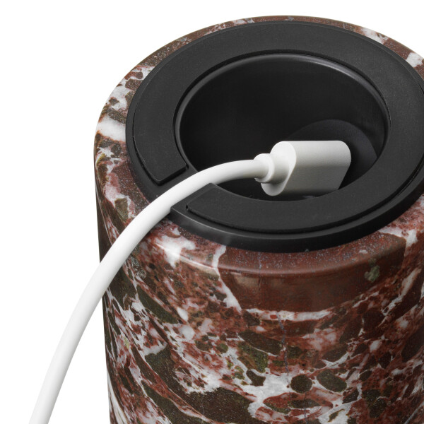 New Works Kizu Rosso Levanto Marble Bottom Cable Detail kuva