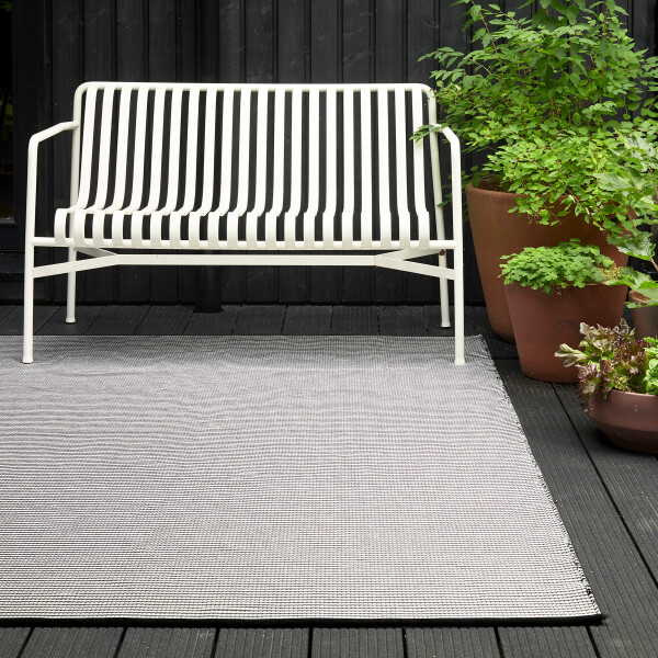 Woodnotes River in out melange grey light sand ends with narrow edging image