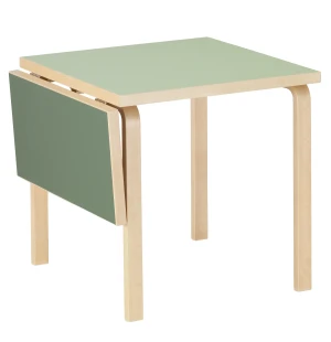 Artek KLAFFIPÖYTÄ DL81C, koivu/pistachio-olive linoleumi kuva