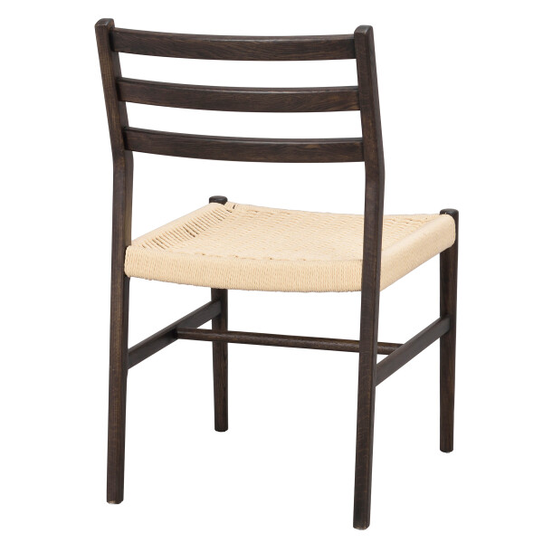 Rowico Harlan chair brown oak back angle kuva