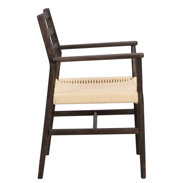 Rowico Harlan armchair brown oak side kuva