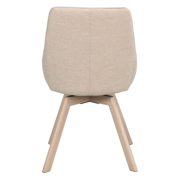 Rowico Alison swivelchair light beige whitepigm. oak back image