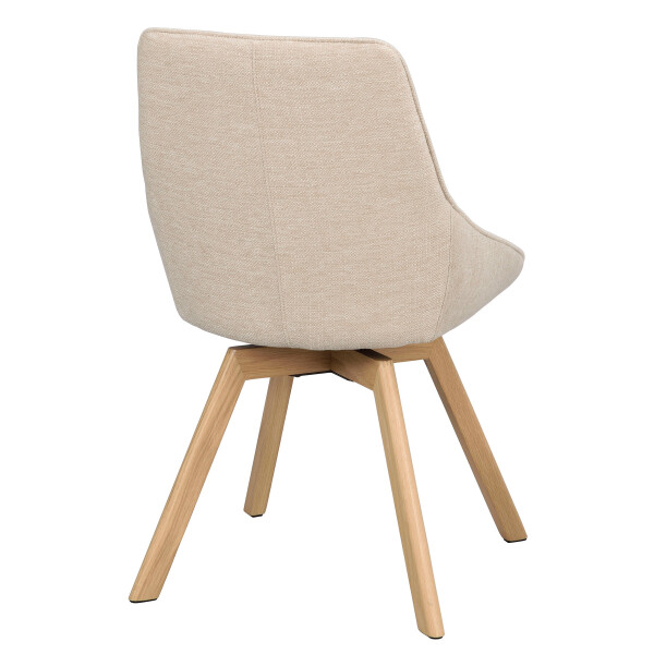 Rowico Alison swivelchair light beige oak angle image