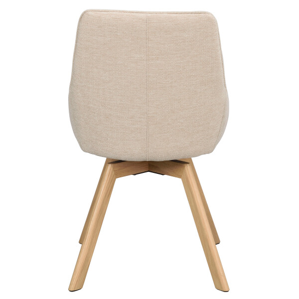 Rowico Alison swivelchair light beige oak back image
