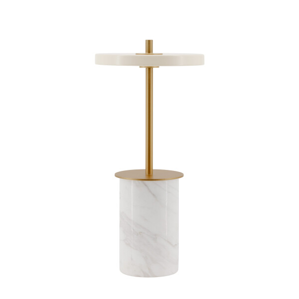 UMAGE 2570 Asteria Move Mini white marble angle image
