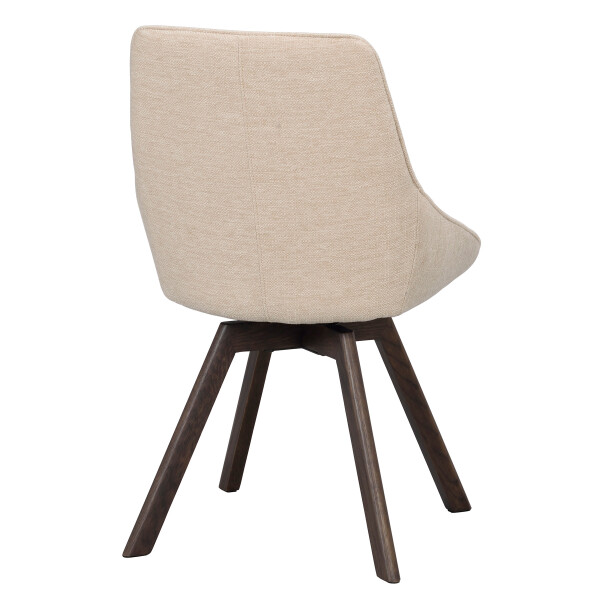 Rowico Alison chair light beige brown oak angle image