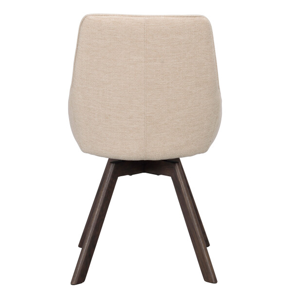Rowico Alison chair light beige brown oak back image